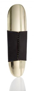 brass and leather shoehorns