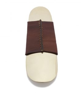 Brass Shoehorn Brown Leather