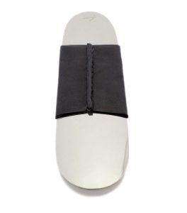 Nickel Shoehorn Black Leather