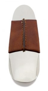 nickel and leather shoehorns