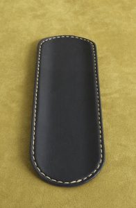 pen tray black leather