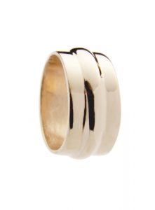 Sterling cast ring with Rose Gold Vermeil
