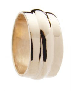 Sterling cast ring with Rose Gold Vermeil