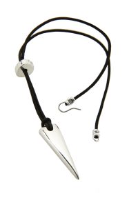 Small Sterling Triangle Pendant with Clasp