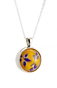 Yellow Marbel Pendant
