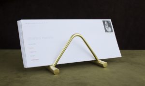 brass letter stand