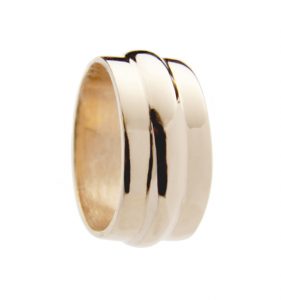 Sterling cast ring with Rose Gold Vermeil