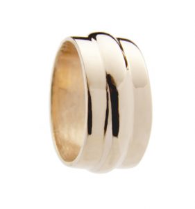 Sterling cast ring with Rose Gold Vermeil