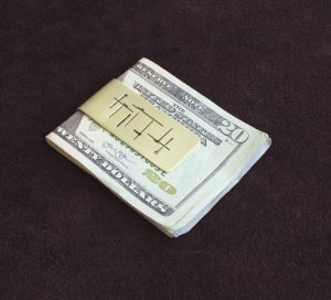 brass money clip