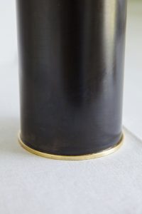 brass dark patina vases